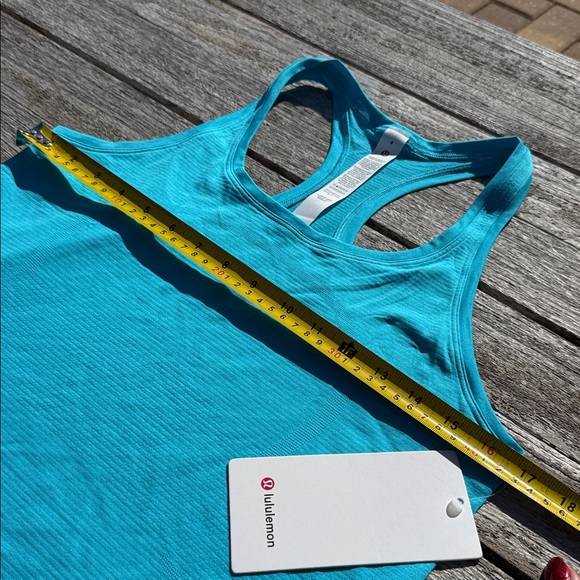 Lululemon Swiftly Tech Racerback 2.0 *Race Length size 8 nwt fresco blue tone - Picture 4 of 5